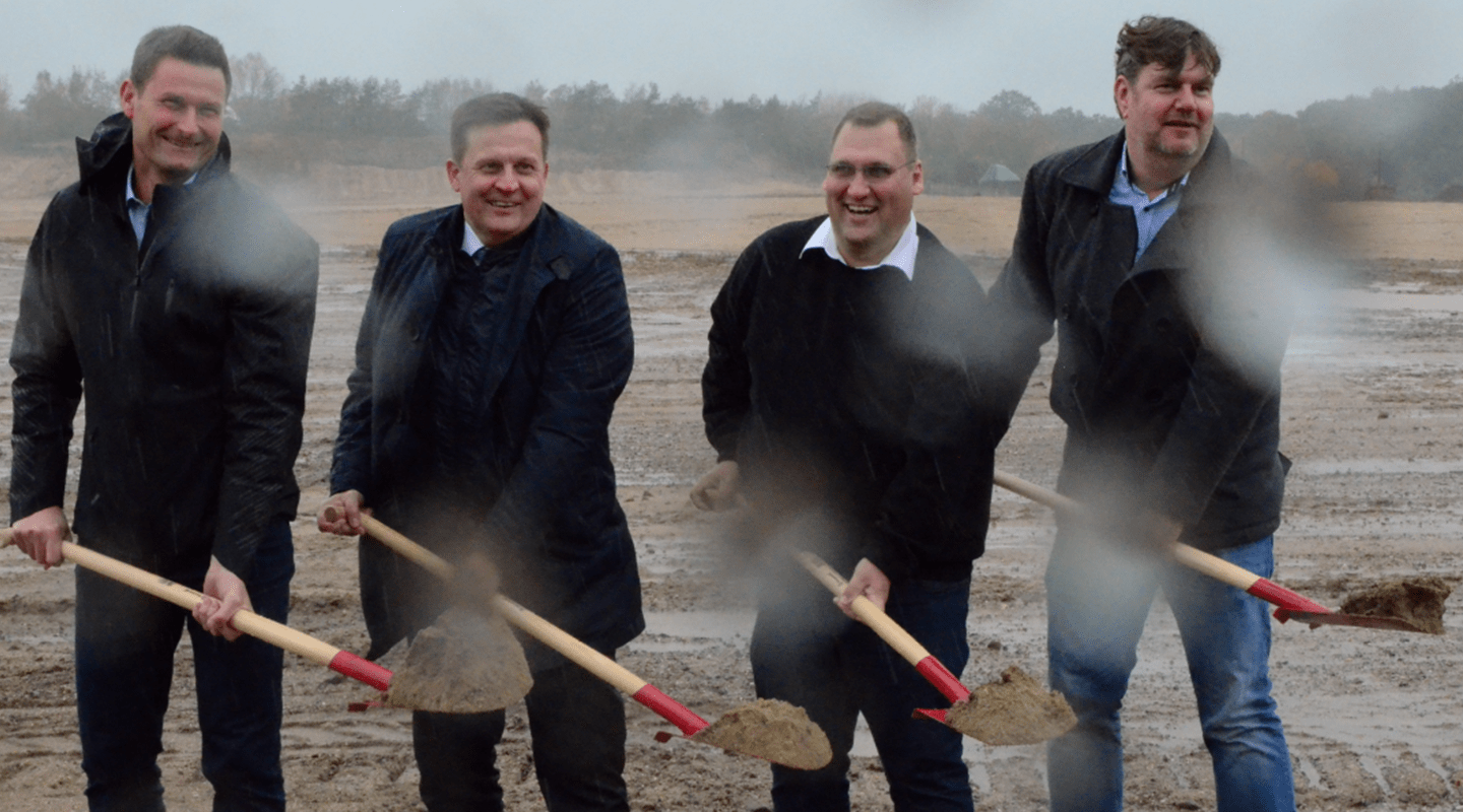 Soil Turning Event for 65MW Solar Farm in Ganzlin Germany